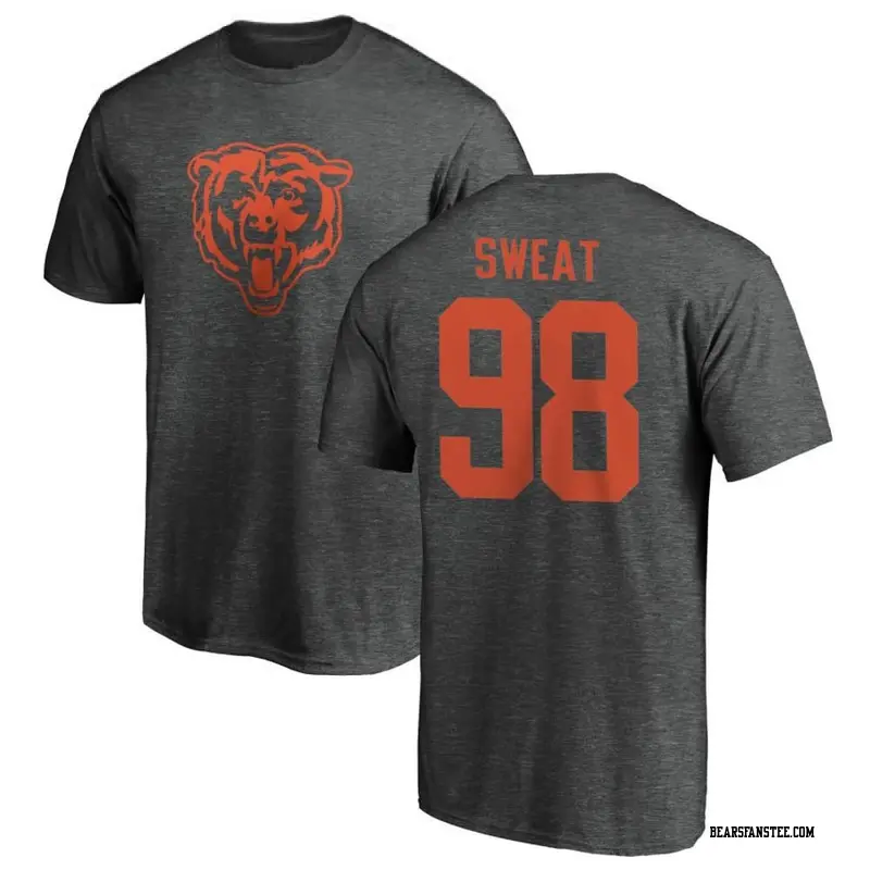 Men's Chicago Bears ＃98 Montez Sweat Ash One Color T-Shirt