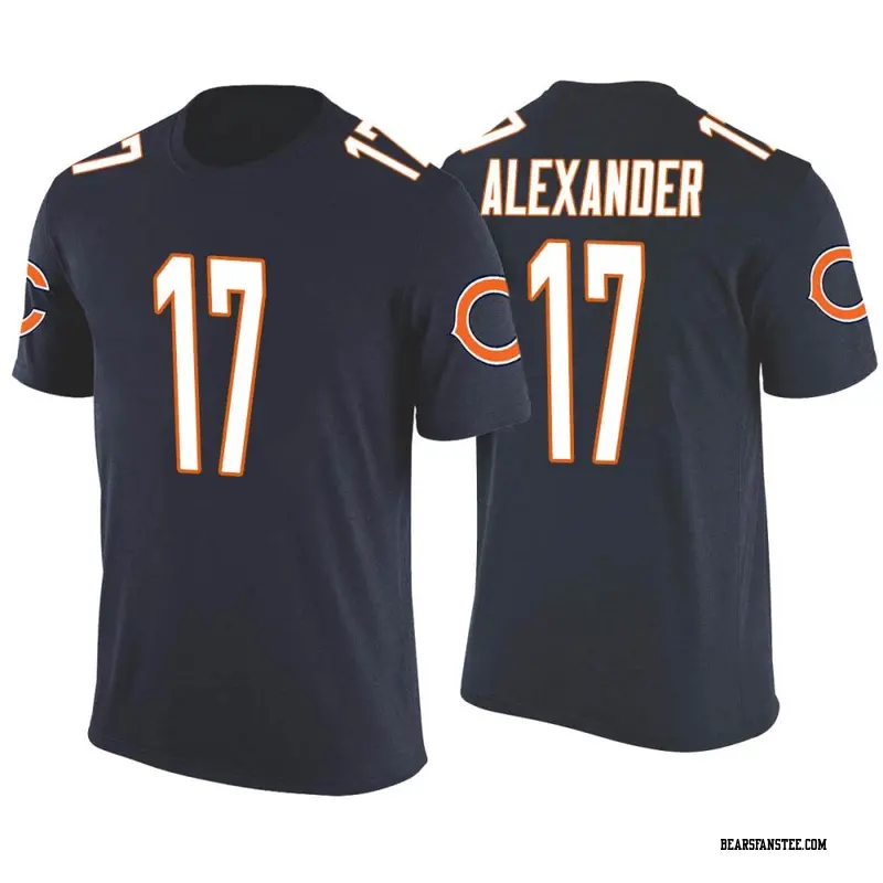 Youth Chicago Bears ＃17 Jon Alexander Navy Color Rush T-Shirt