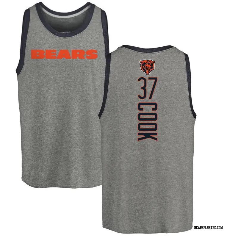 Youth Chicago Bears ＃37 Alex Cook Ash Backer Tank Top