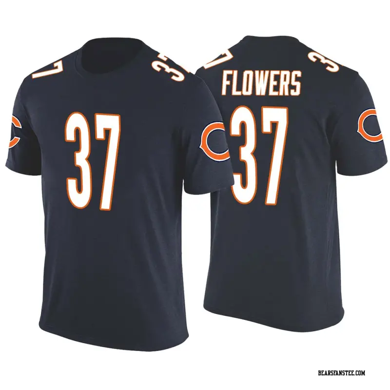Youth Chicago Bears ＃37 Dallis Flowers Navy Color Rush T-Shirt